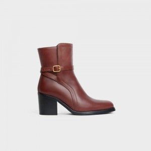 Celine Condé Jodhpur In Calfskin Bot Koyu Kahverengi | CL-592495