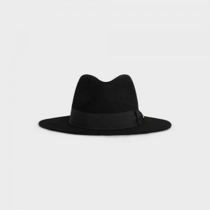 Celine Fedora In Felt Şapka Siyah | CL-592339