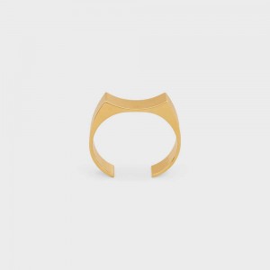 Celine Formes Abstraites Concave Cuff In Brass With Gold Finish Bilezik Altın | CL-592213