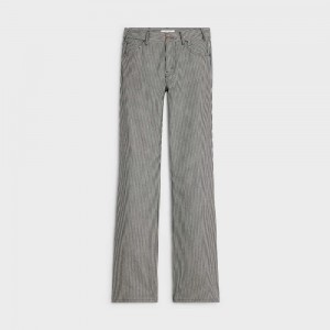 Celine Jane Flared Jeans In Hickory Stripes Pantolon Çizgili | CL-592720