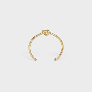 Celine Knot Extra-thin In Brass With Gold Finish Bilezik Altın | CL-592231