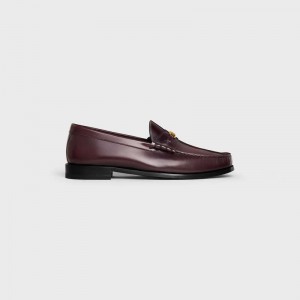 Celine Luco Triomphe In Polished Bullskin Makosen Bordo | CL-591885