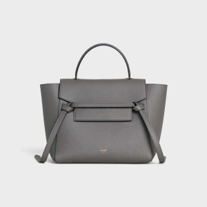 Celine Micro In Grained Calfskin Bel Çantası Gri | CL-593062