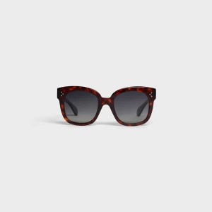 Celine Oversized S002 In Acetate With Polarized Lenses Güneş Gözlüğü Kırmızı | CL-592437