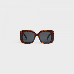 Celine Square S263 In Acetate Güneş Gözlüğü Kahverengi | CL-592376