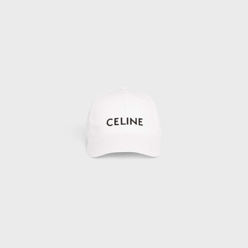 Celine Baseball In Pamuklu Şapka Beyaz | CL-591695