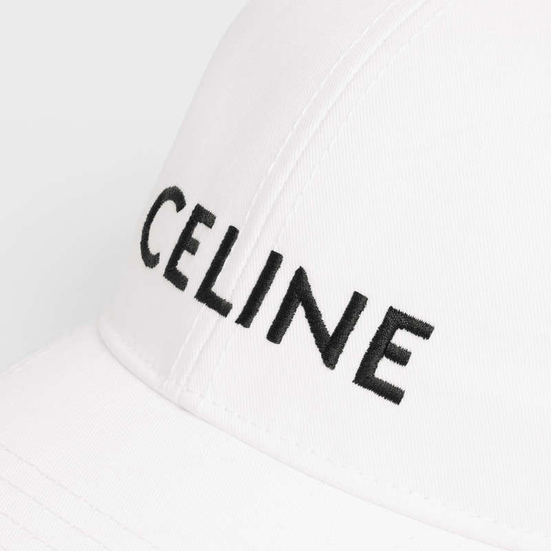 Celine Baseball In Pamuklu Şapka Beyaz | CL-591695