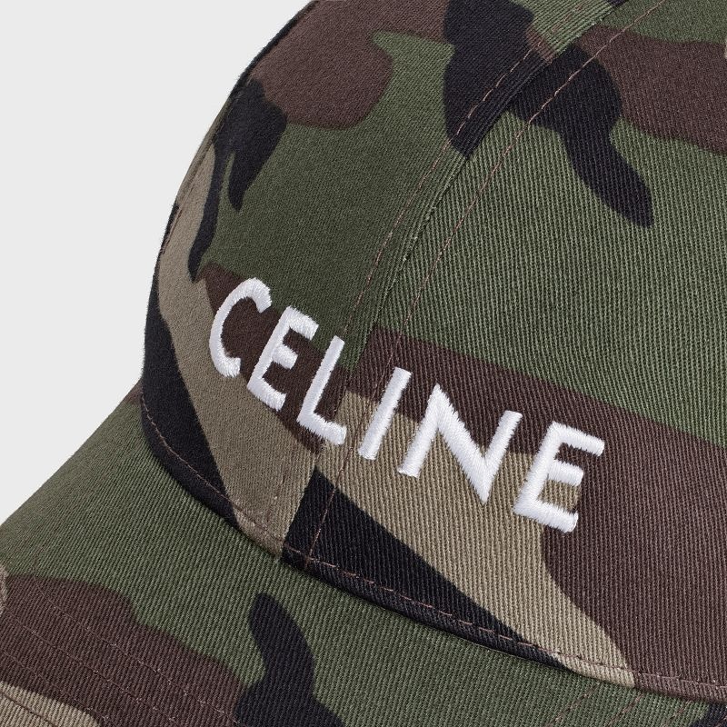 Celine Baseball In Pamuklu Şapka Camo | CL-591693