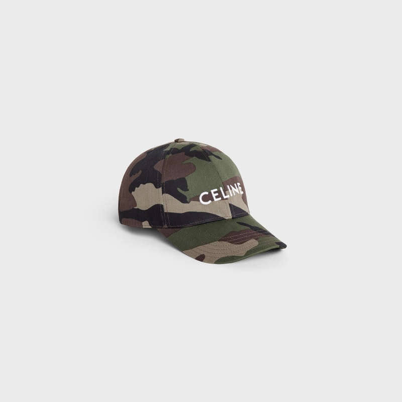 Celine Baseball In Pamuklu Şapka Camo | CL-591693