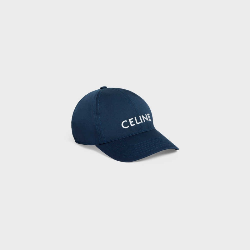 Celine Baseball In Pamuklu Şapka Mavi | CL-592363