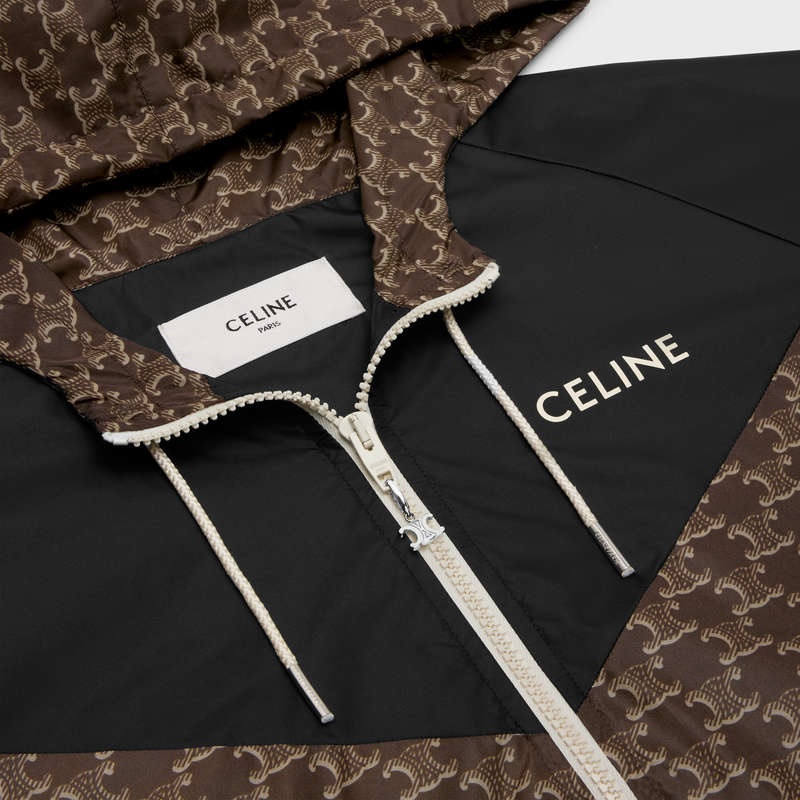 Celine Blouson In Monogram Naylon Blousons Bej Rengi Siyah | CL-591954