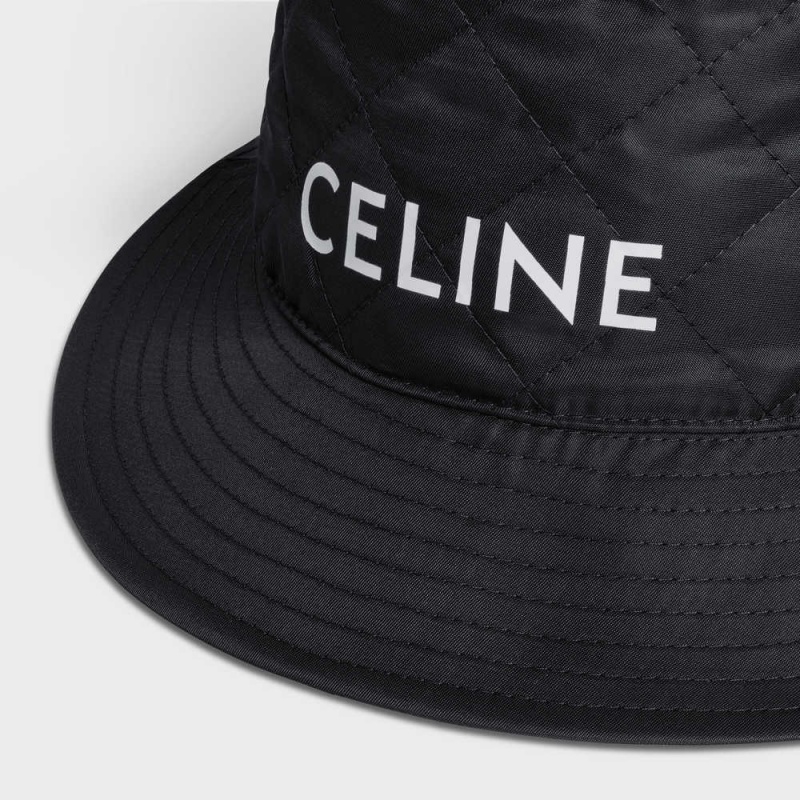 Celine Bucket In Naylon Twill Şapka Siyah | CL-592350