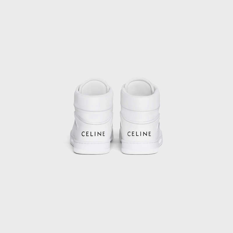 Celine C01 Z Trainer High In Calfskin Spor Ayakkabı Beyaz | CL-591911