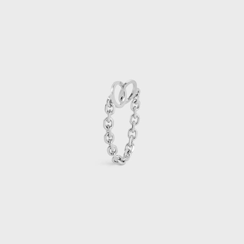 Celine ChaîNe Triomphe Golden Handcuff In Sterling Silver With Rhodium Finish Bilezik Gümüş | CL-591657