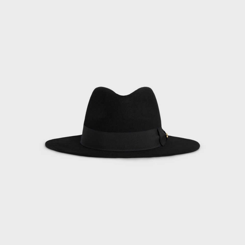 Celine Fedora In Felt Şapka Siyah | CL-592339