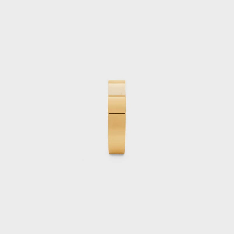 Celine Formes Abstraites Concave Cuff In Brass With Gold Finish Bilezik Altın | CL-592213