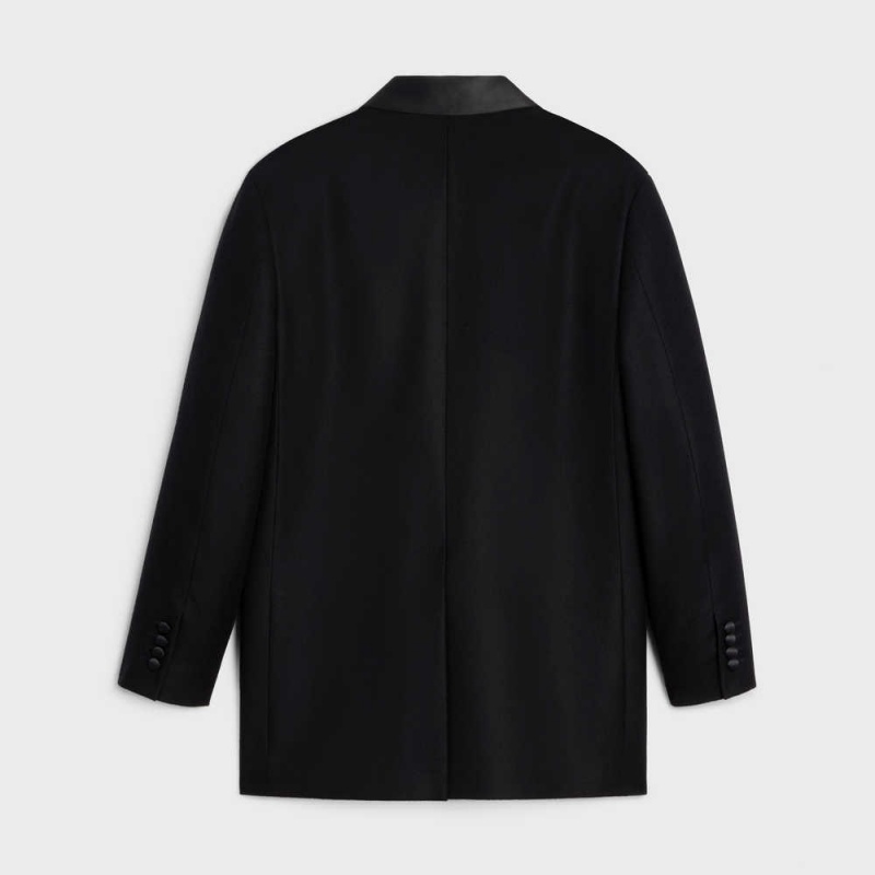 Celine GarçOn Tux In Cashmere Flannel Mont Siyah | CL-592668