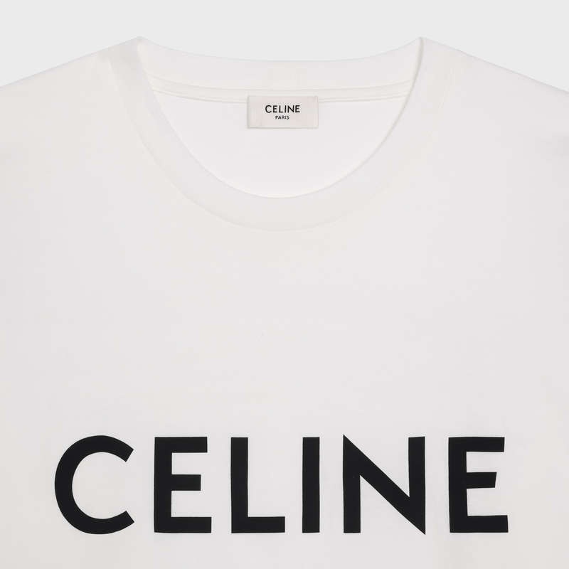 Celine Loose In Pamuklu Jersey T-shirt Siyah | CL-592139