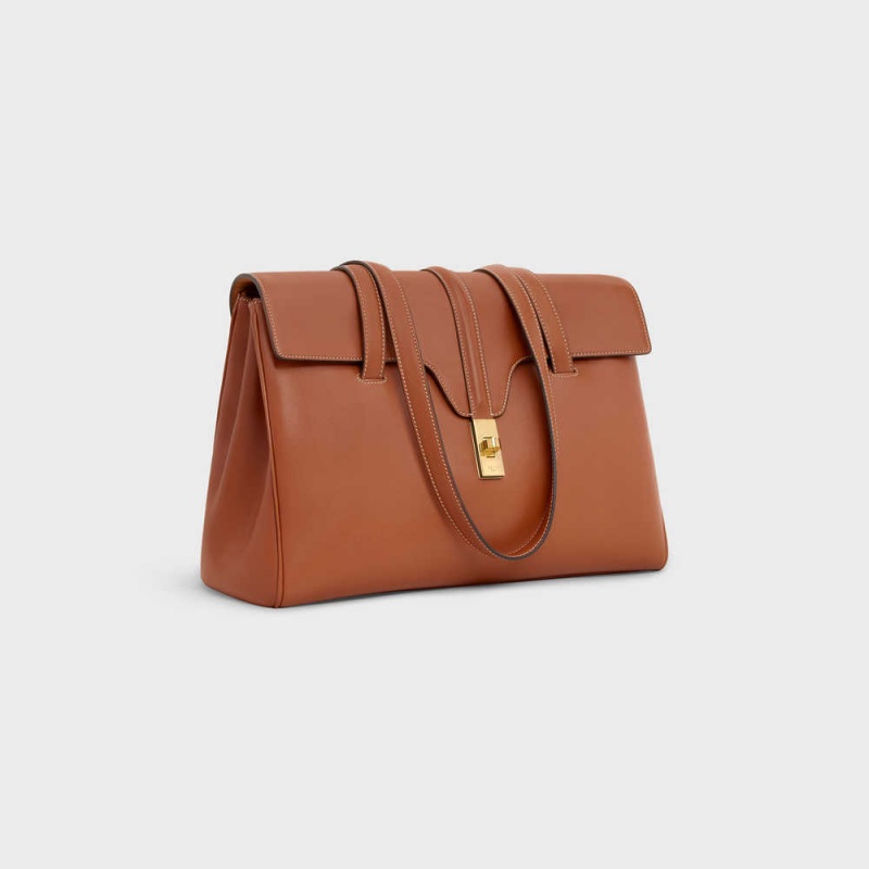 Celine Medium Soft Bag In Smooth Calfskin 16 Kahverengi | CL-593264