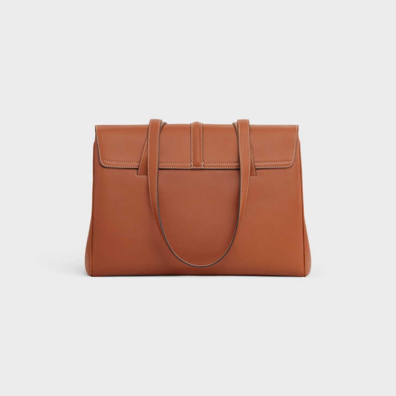 Celine Medium Soft Bag In Smooth Calfskin 16 Kahverengi | CL-593264