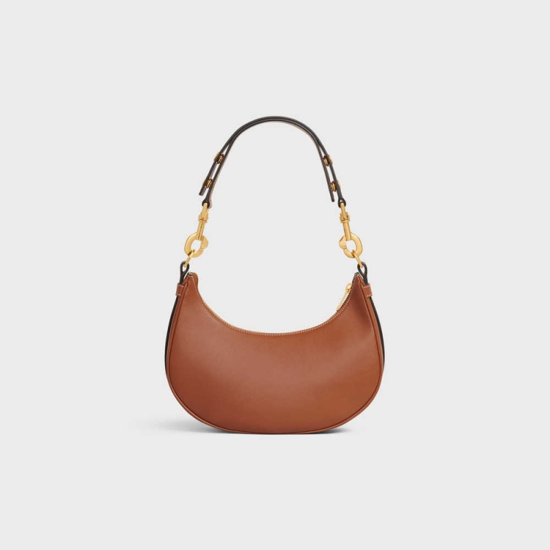 Celine Mediumstrap Bag In Smooth Calfskin Ava Kahverengi | CL-593098