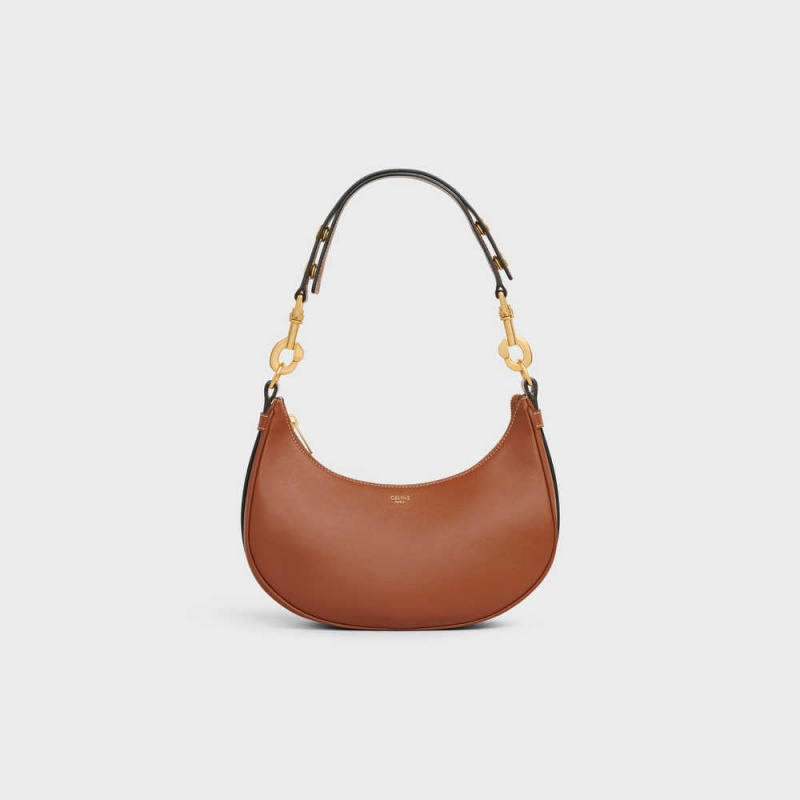 Celine Mediumstrap Bag In Smooth Calfskin Ava Kahverengi | CL-593098