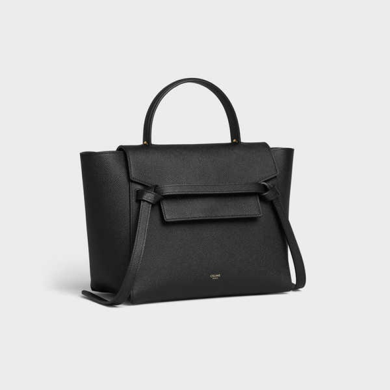 Celine Micro In Grained Calfskin Bel Çantası Siyah | CL-593061