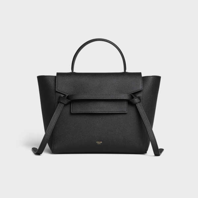 Celine Micro In Grained Calfskin Bel Çantası Siyah | CL-593061