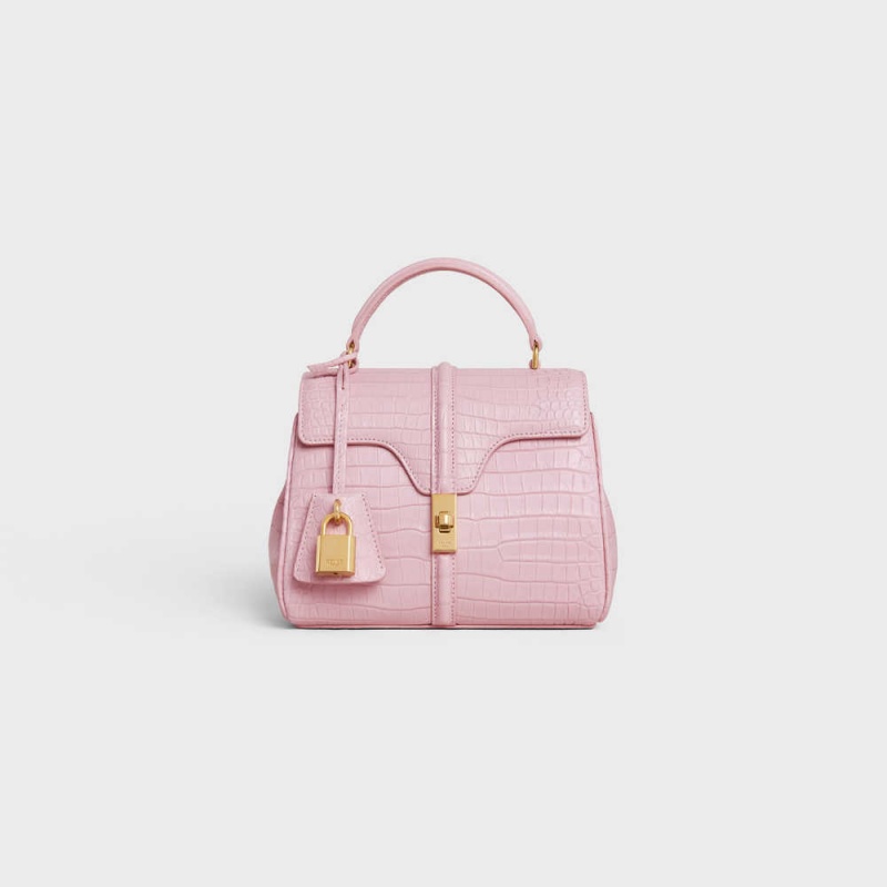 Celine Mini In Porosus Crocodile 16 Açık Pembe | CL-593274