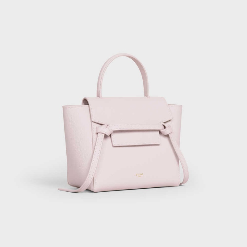 Celine Nano In Grained Calfskin Bel Çantası Lavanta | CL-593060