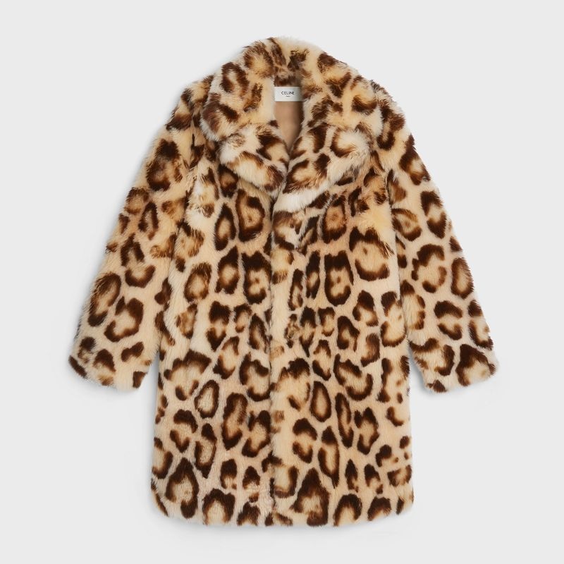 Celine Peain Leopard-print Cashmere Kaban Leopar | CL-591981