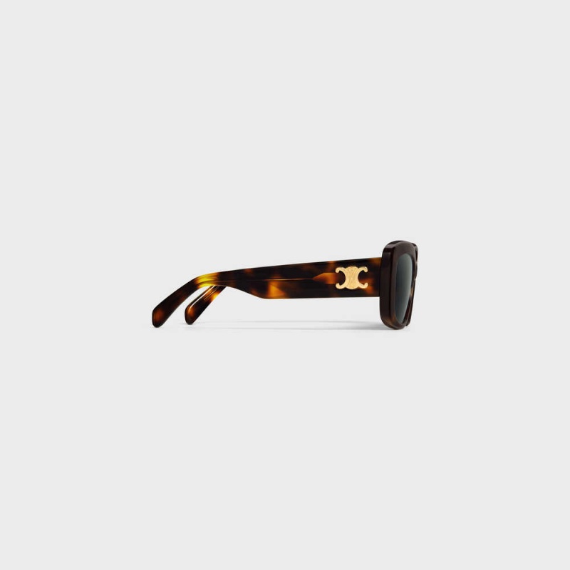 Celine Triomphe 04 In Acetate Güneş Gözlüğü Kahverengi | CL-592392