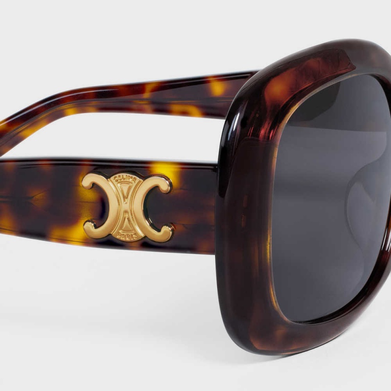 Celine Triomphe 10 In Acetate Güneş Gözlüğü Kırmızı | CL-592397