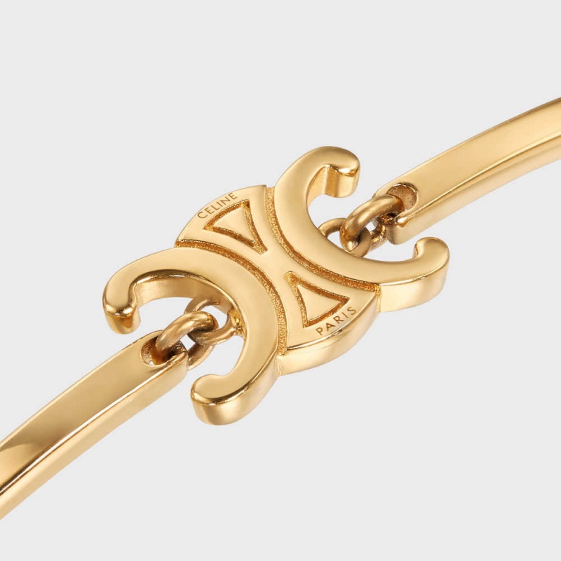 Celine Triomphe Articulated In Brass With Gold Finish Bilezik Altın | CL-592209