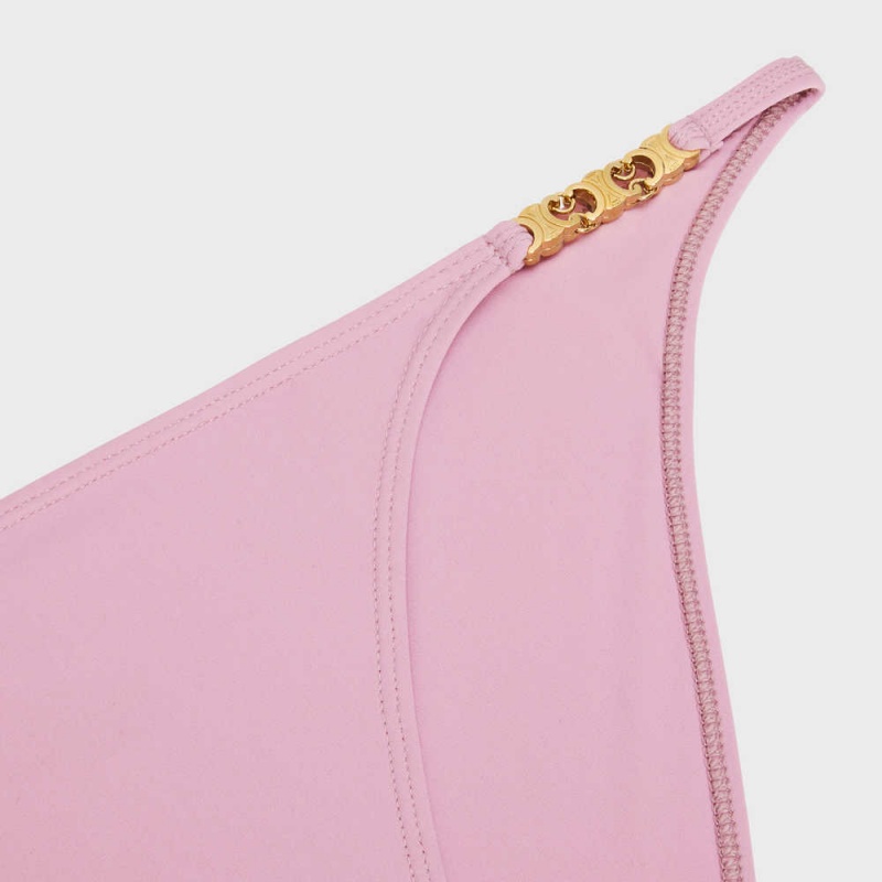 Celine Triomphe Bottom In Matte Jersey Mayo Pembe | CL-592769